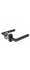 Ручка Fuaro (Фуаро) раздельная R.DSS201-0204P/19 (DSS-0204P/19) INOX 201 BLACK (овальное основание)