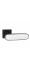 Ручка DSPunt раздельная K.EST.Q52.SHADE BL/WH-24 черный/белый